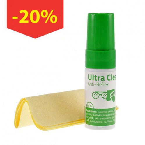 Ultra Clear Anti Reflex (su servetėle) (25 ml)